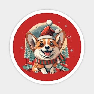 Christmas Santa Claus Welsh Corgi - christmas dog - On The Naughty List, And I Regret Nothing Magnet